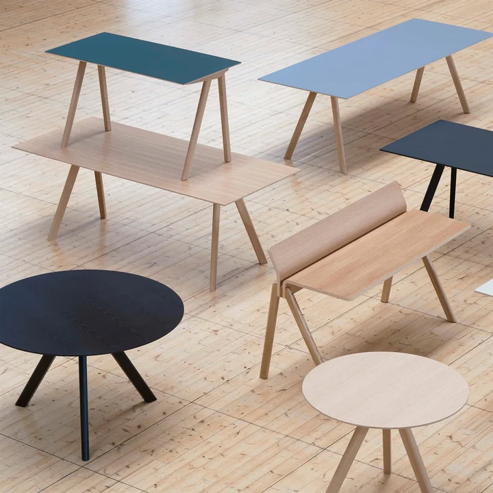 Copenhague - Table de HAY en différentes formes et couleurs