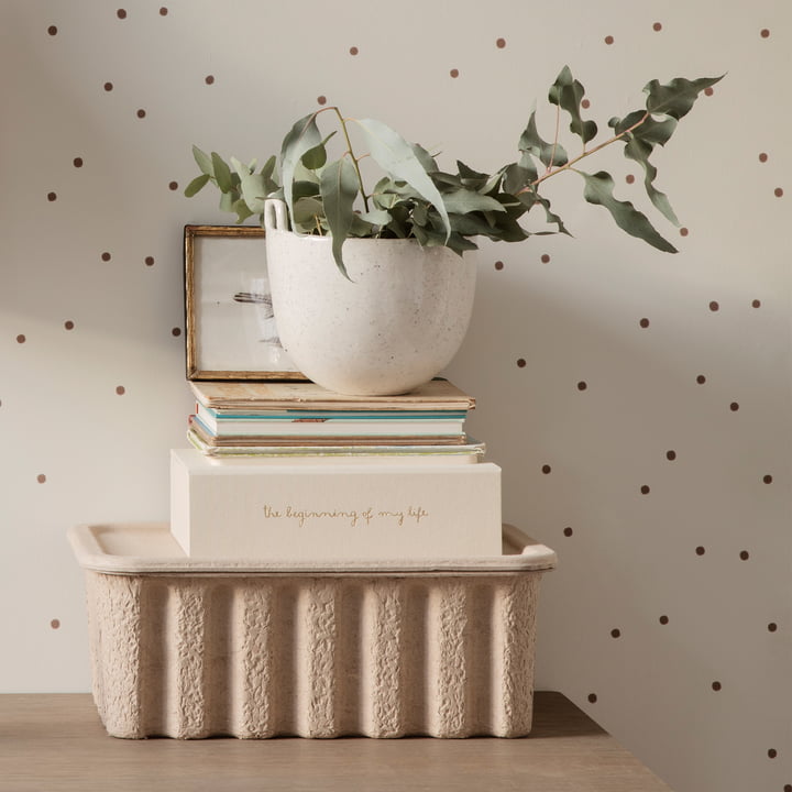 Speckle Pot à plantes, blanc cassé de ferm Living