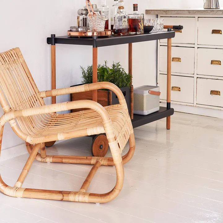 Curve Chaise longue d'intérieur, nature de Cane-line