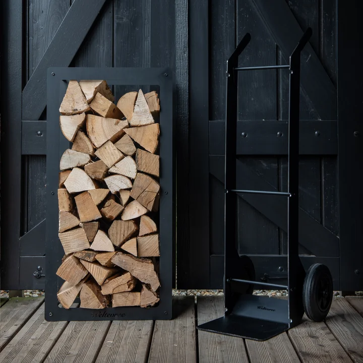 Empileur de bois et chariot à four Woodstock de Weltevree