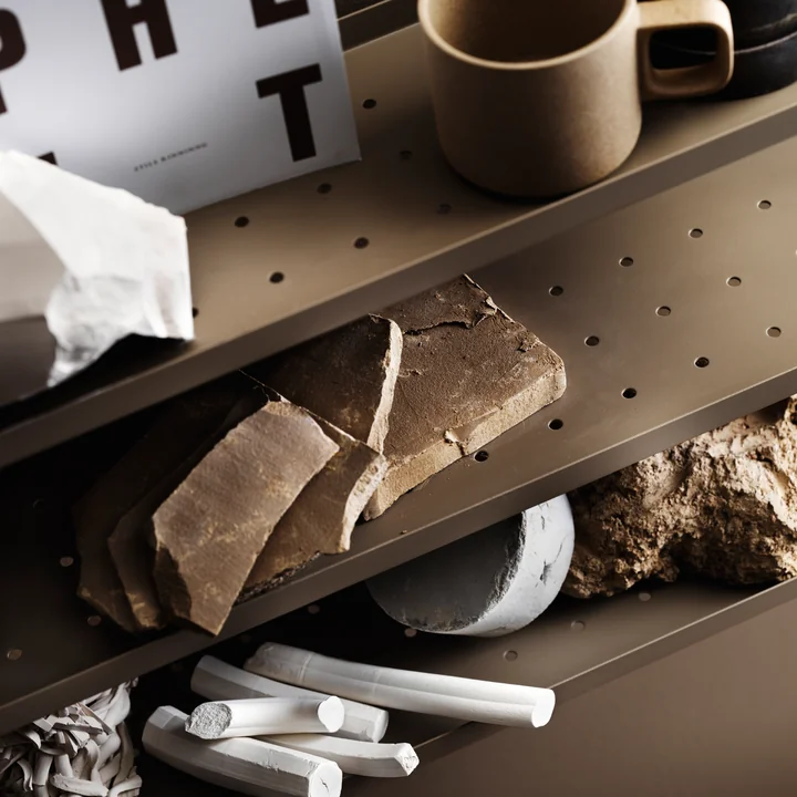 Pocket Métal de String en taupe