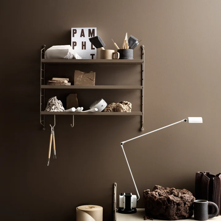 Pocket Métal de String en taupe