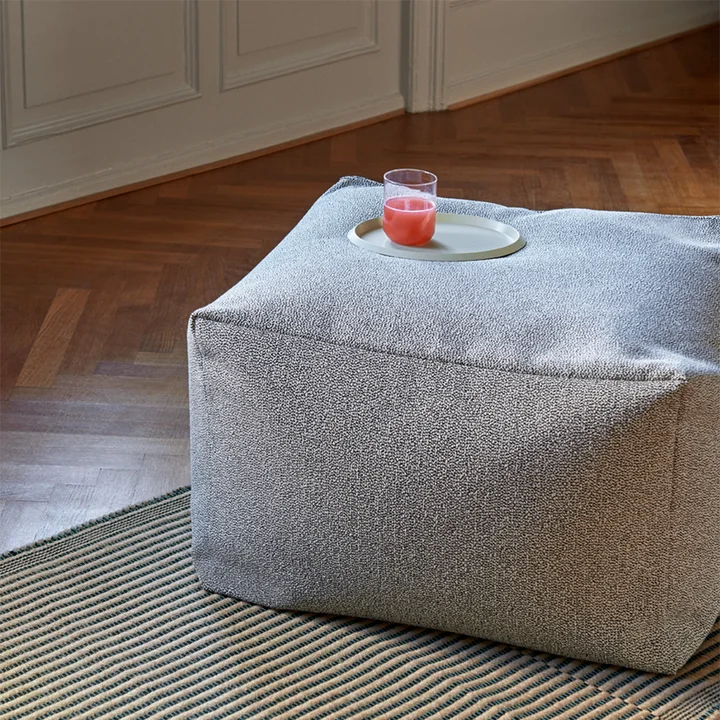 Varer Pouf de HAY in grey sprinkle