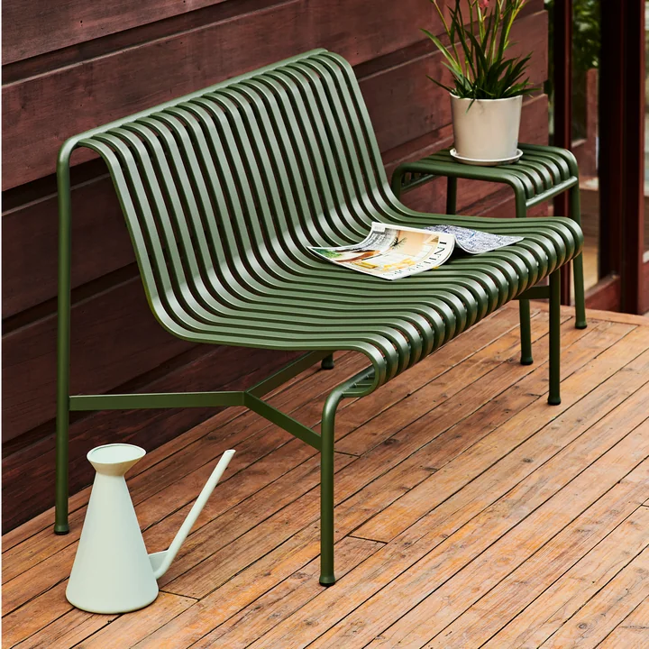 Palissade Dining Bench sans accoudoirs de HAY en olive