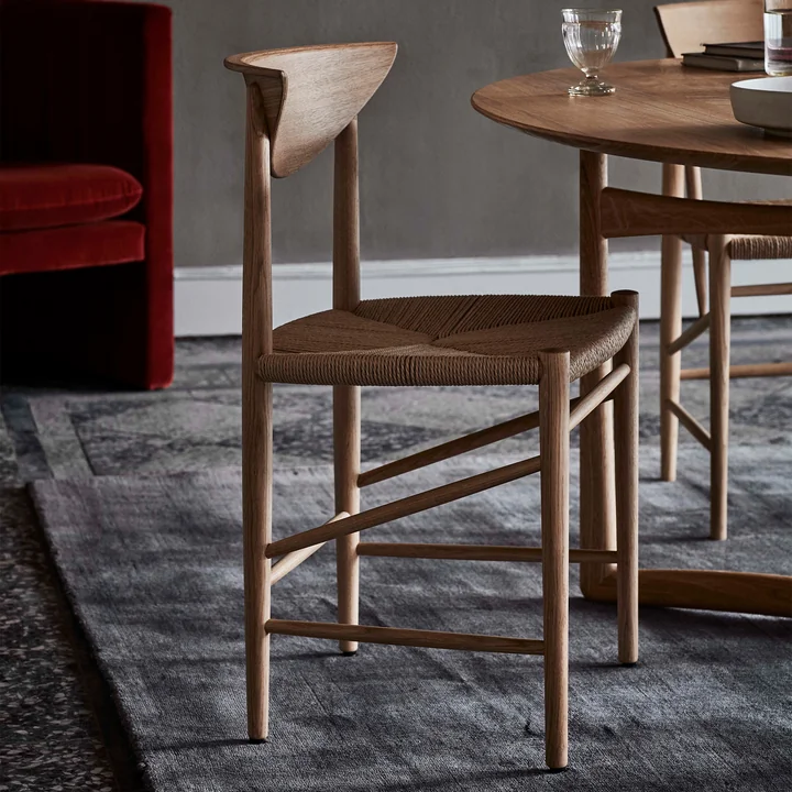 Drawn HM3 Président de & tradition en chêne blanc huilé / cordon de papier nature