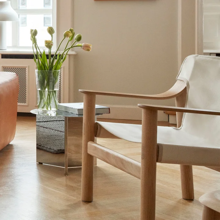 HAY - Slit Table, round poli miroir - Bernhard Sessel