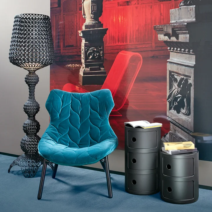 Lampadaire Componibili mat et Kabuki par Kartell