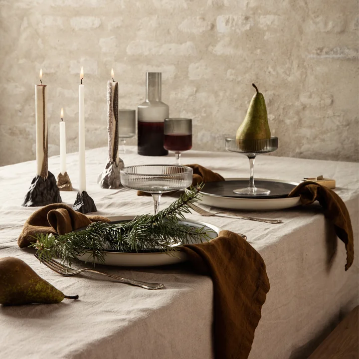 Bougeoir en Stone de Ferm Living