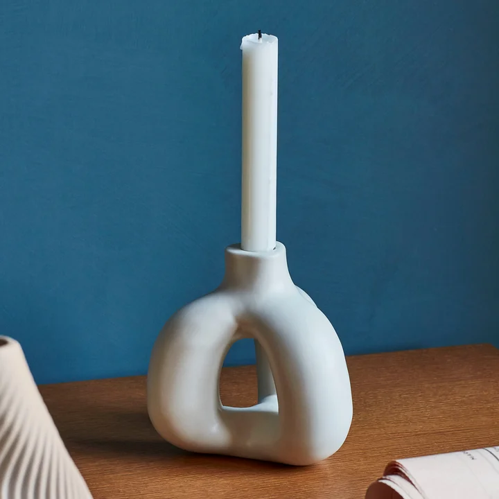 Bougeoir W & S Complot Ø 13,5 cm, ivoire par HAY .