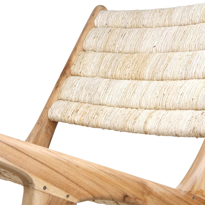 HKliving - Abaca Lounge Chair Abaca, naturel