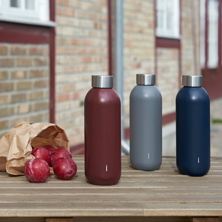 Les gourdes Keep Cool de Stelton dans leurs différentes couleurs