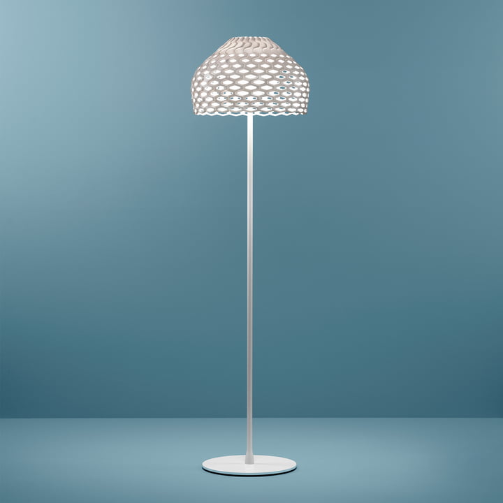 Le lampadaire Tatou de Flos en blanc