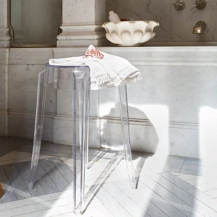 Tabouret transparent Charles Ghost