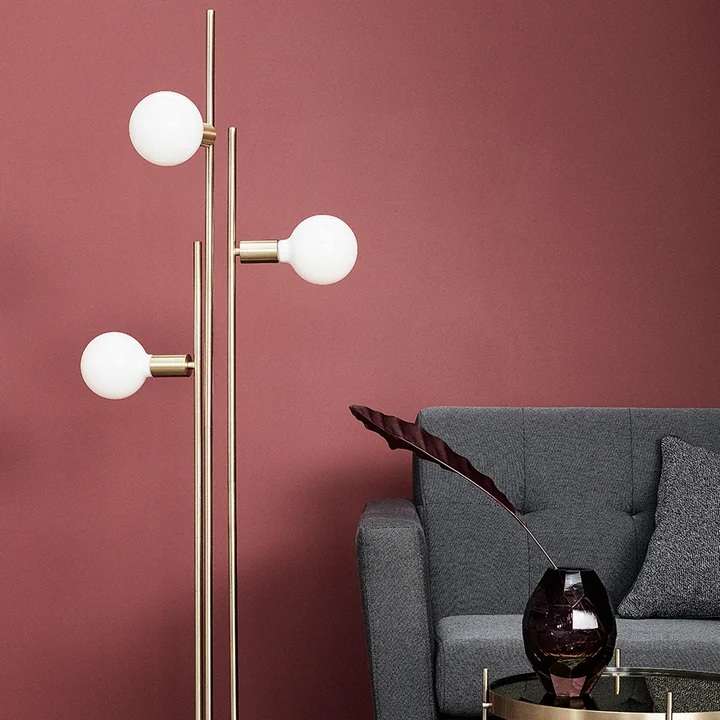 Lampadaire à 3 lumières de Hübsch Interior