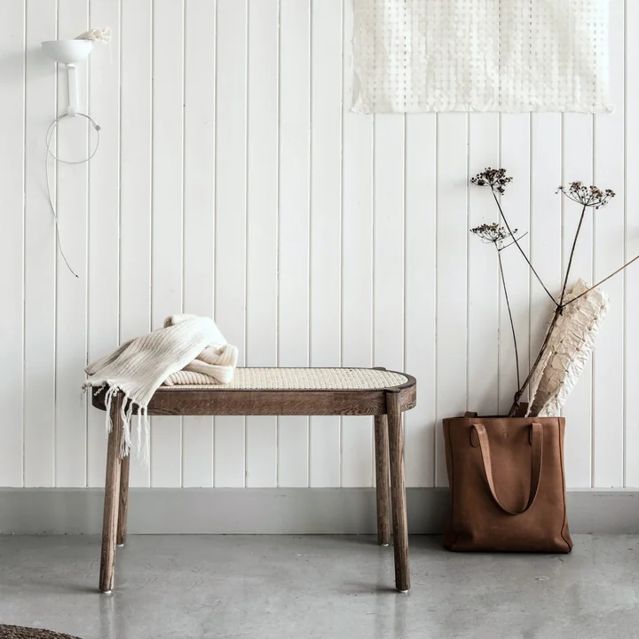 Banc mince en bois de chêne