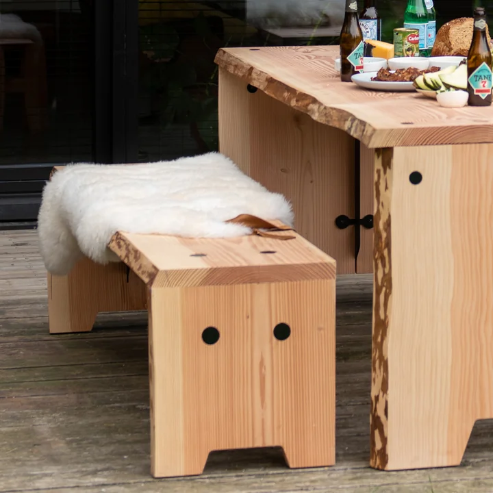Le mobilier de jardin Forestry avec peau de mouton de Weltevree