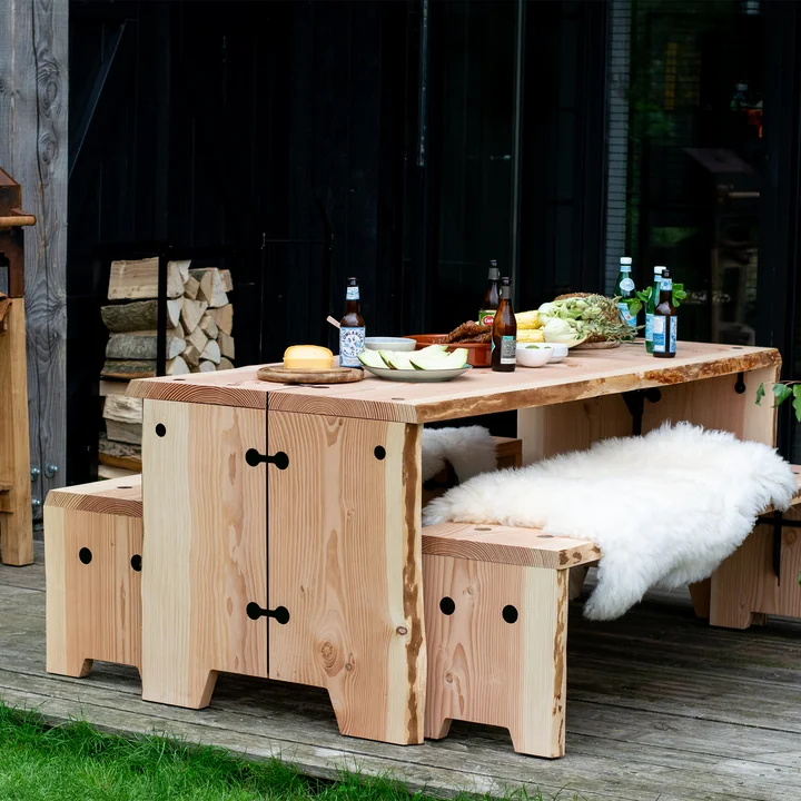 Forestry les meubles de jardin de Weltevree célèbrent la vie en plein air