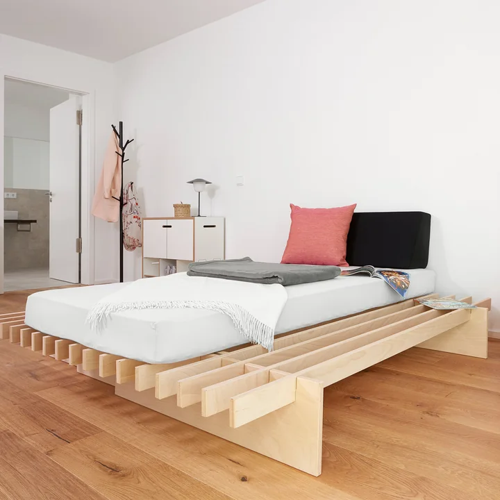 Parallel Lit de Tojo en hêtre naturel