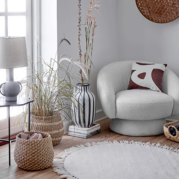 Panier d'herbe de mer en set de Bloomingville