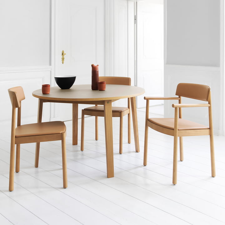 Le fauteuil Timb de Normann Copenhagen s'intègre à l'intérieur