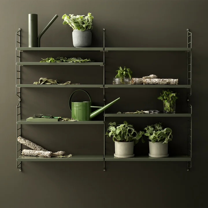 Système d'étagères modulaire de String