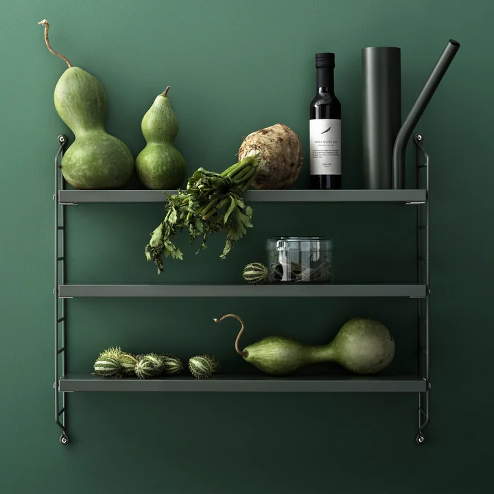 Etagère de cuisine noble au look naturel