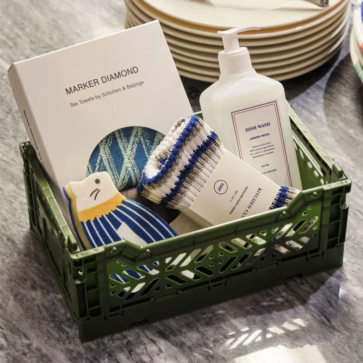 La boîte Colour de HAY comme panier cadeau