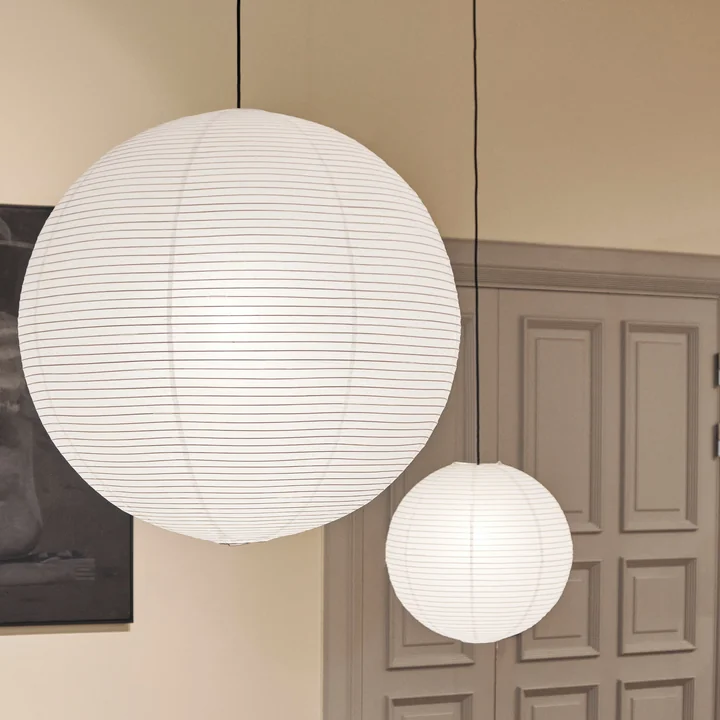 L'abat-jour Rice Paper de HAY avec sa structure délicatement rainurée