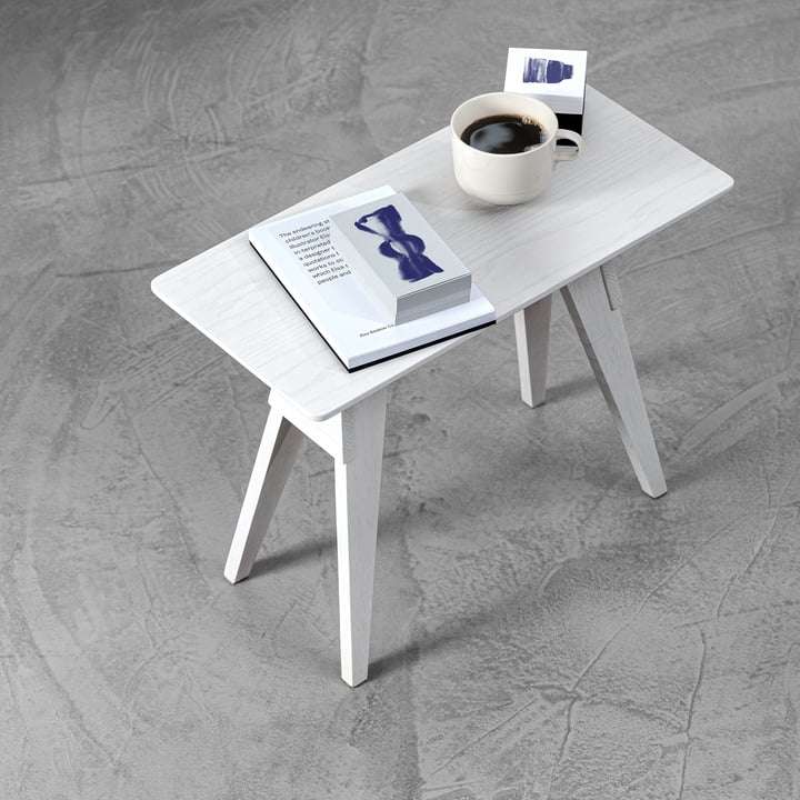 Arco Table d'appoint de Design House Stockholm en blanc / gris