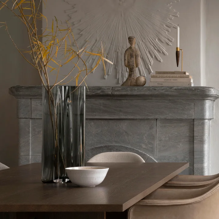 Le vase Aer de Audo évoque des volutes de fumée