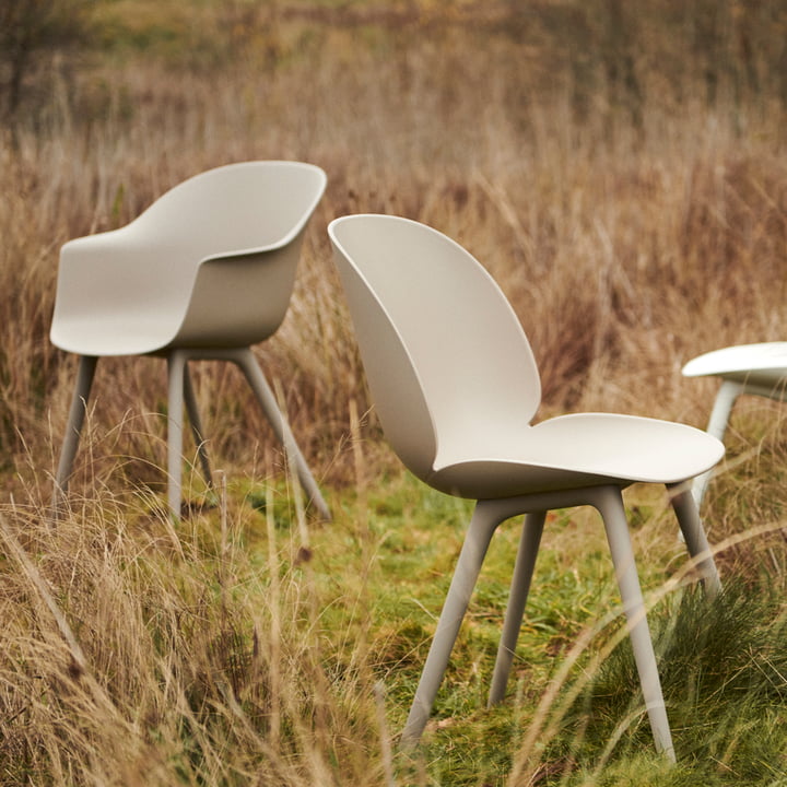 Beetle et chauve-souris Dining Chaise Outdoor par Gubi