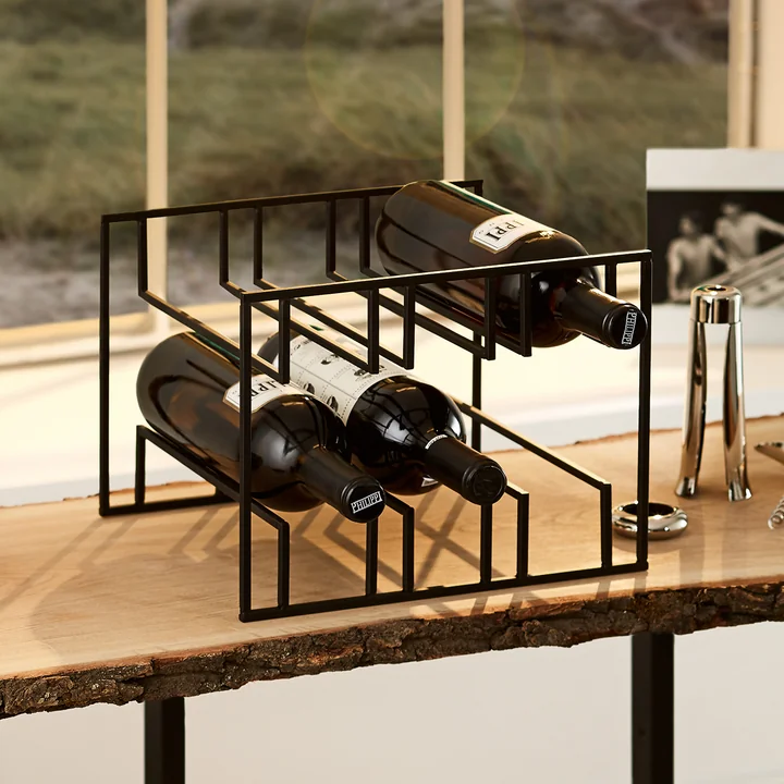 Cubo Porte-bouteilles pour 6 bouteilles de Philippi en noir