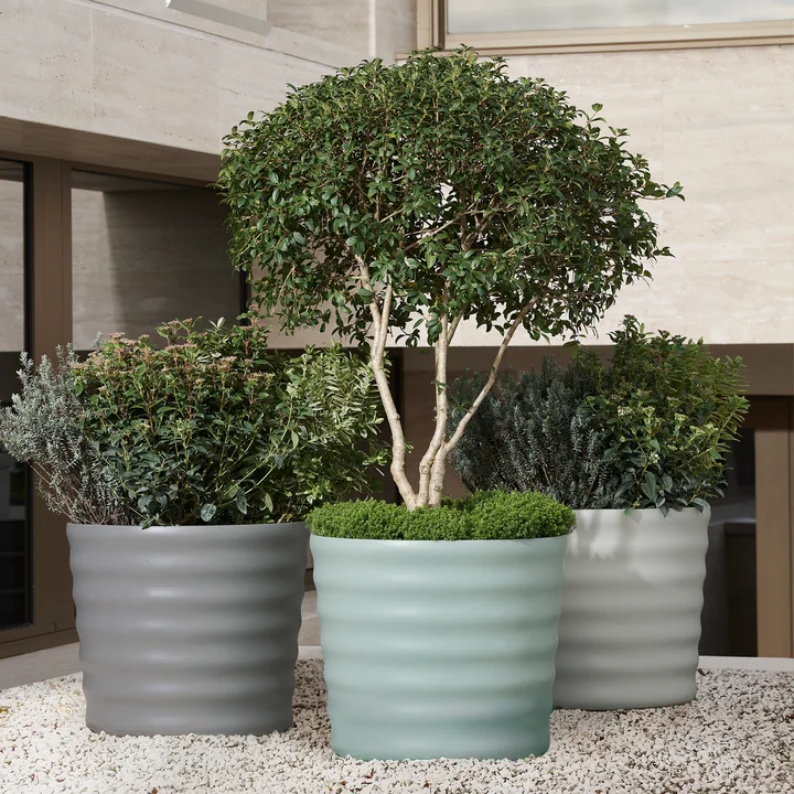 Maia Jardinière Ø 59 x H 50 cm de Eternit en gris naturel