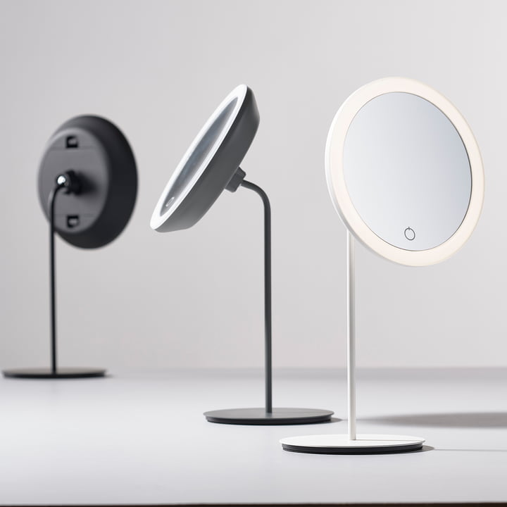 Zone Denmark - Miroir cosmétique avec grossissement 5x et éclairage LED