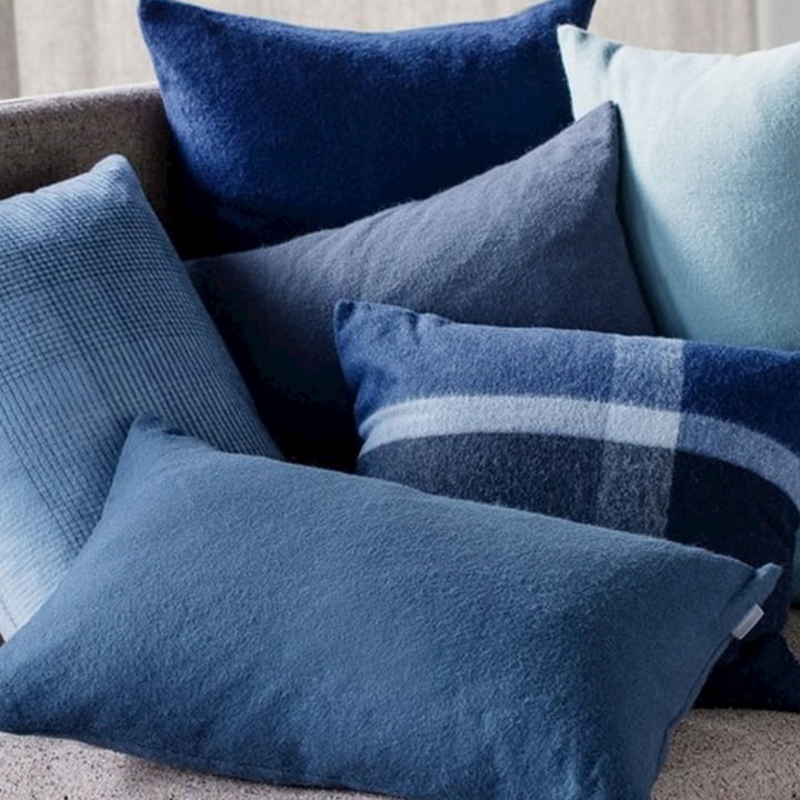 Housses de coussin de Elvang en bleu foncé