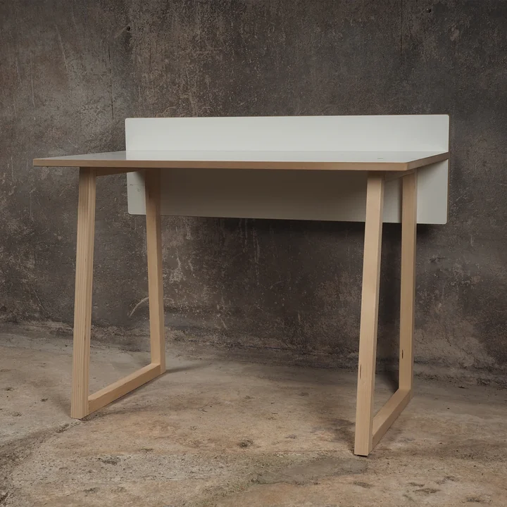 werk Bureau pour enfants de Tojo en blanc / hêtre