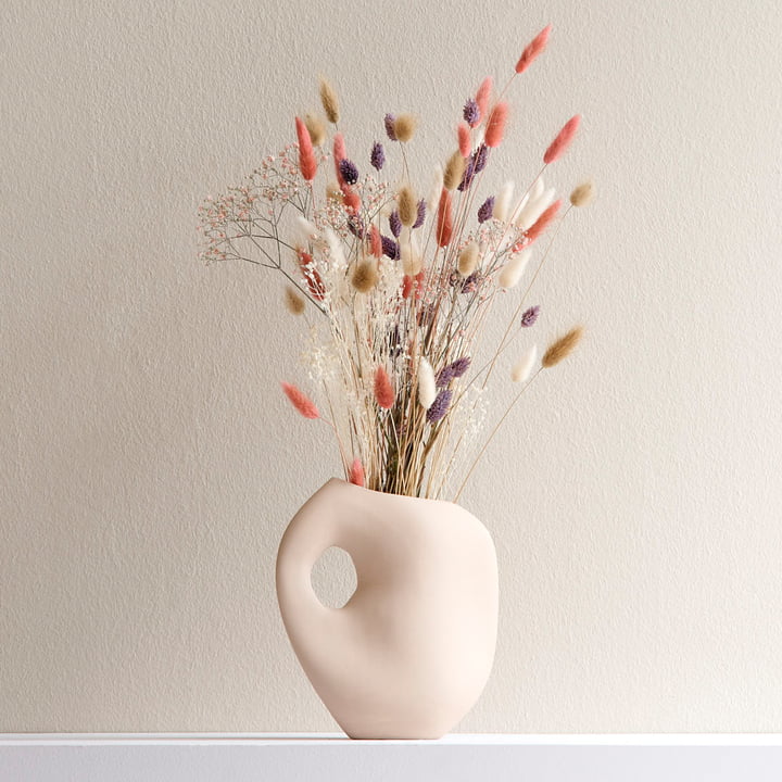 Aura Vase avec décoration florale