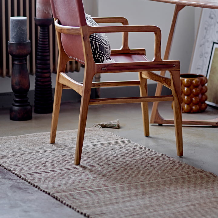 Tapis Karli Jute 75 x 245 cm de Bloomingville en naturel