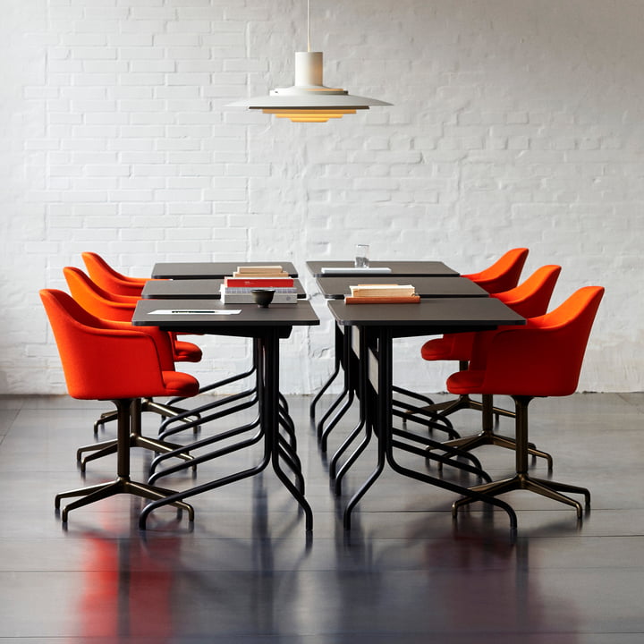 Le bureau du Pavillon comme table de réunion