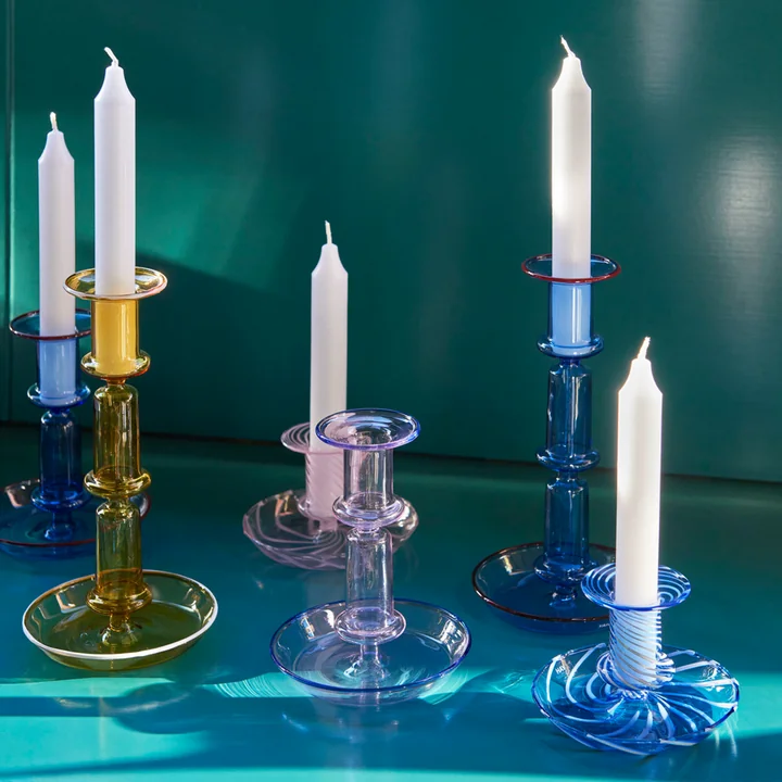 Les bougeoirs Flare de HAY