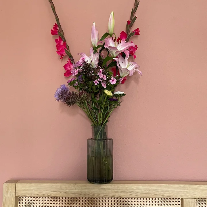 Ripple Vase de Collection avec décoration florale