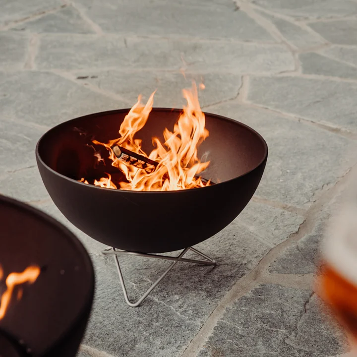 Bol à feu stylé en métal