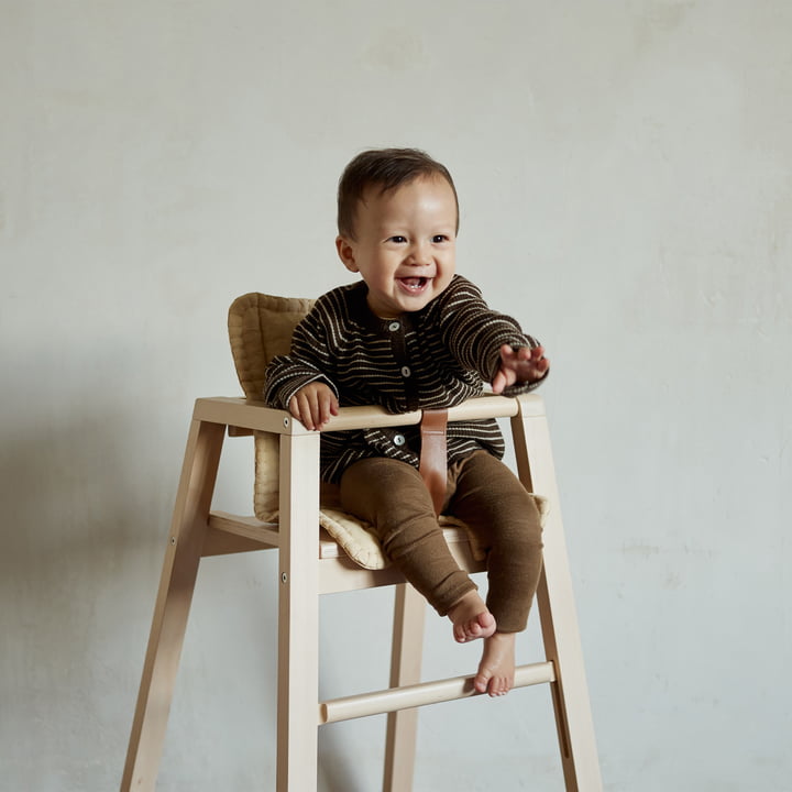 Chaise haute en bois intemporelle pour enfants