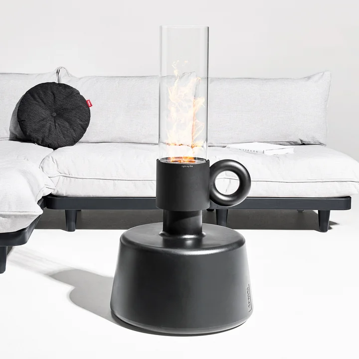 Flamtastique Lampe à huile d'extérieur de Fatboy dans la couleur anthracite