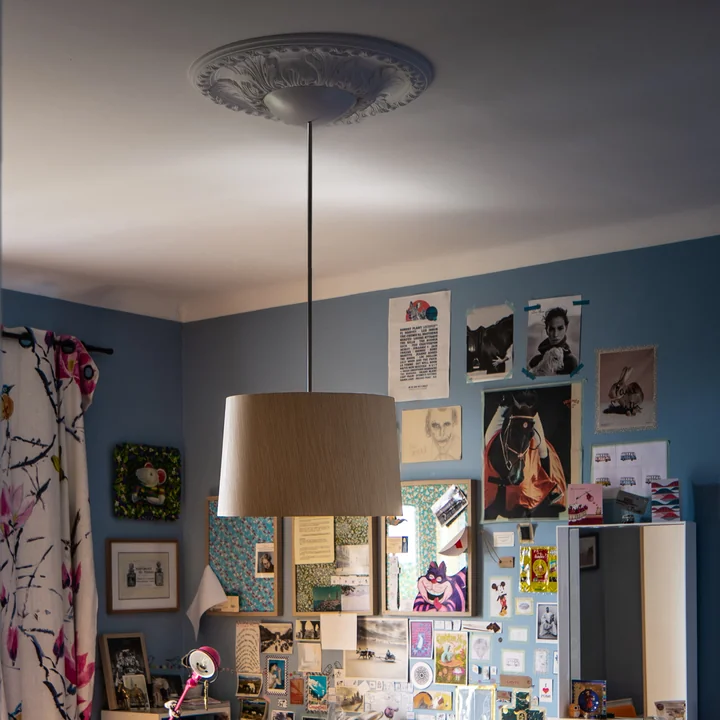 Twiggy Wood LED Lampe suspendue, greige de Foscarini