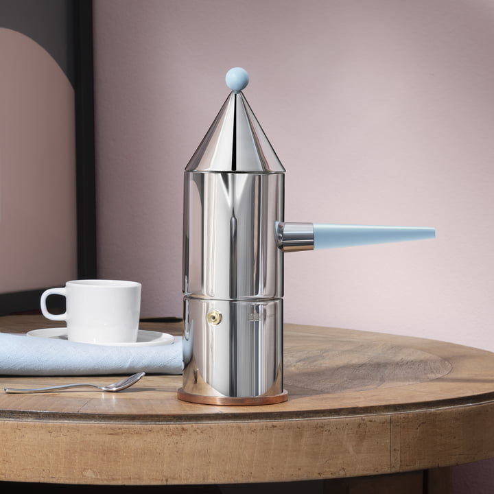 La conica manico lungo Machine à espresso de Alessi