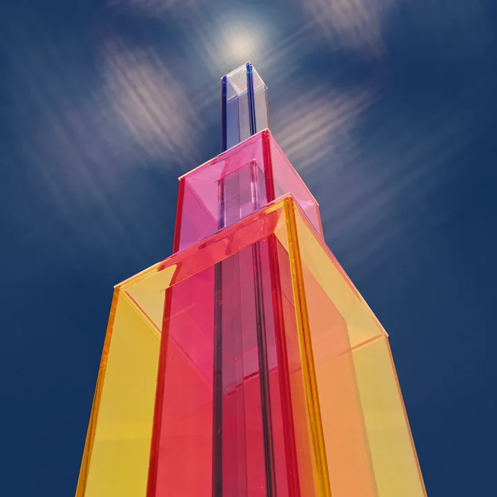 Uptown LED lampadaire de Foscarini en jaune / rouge / bleu