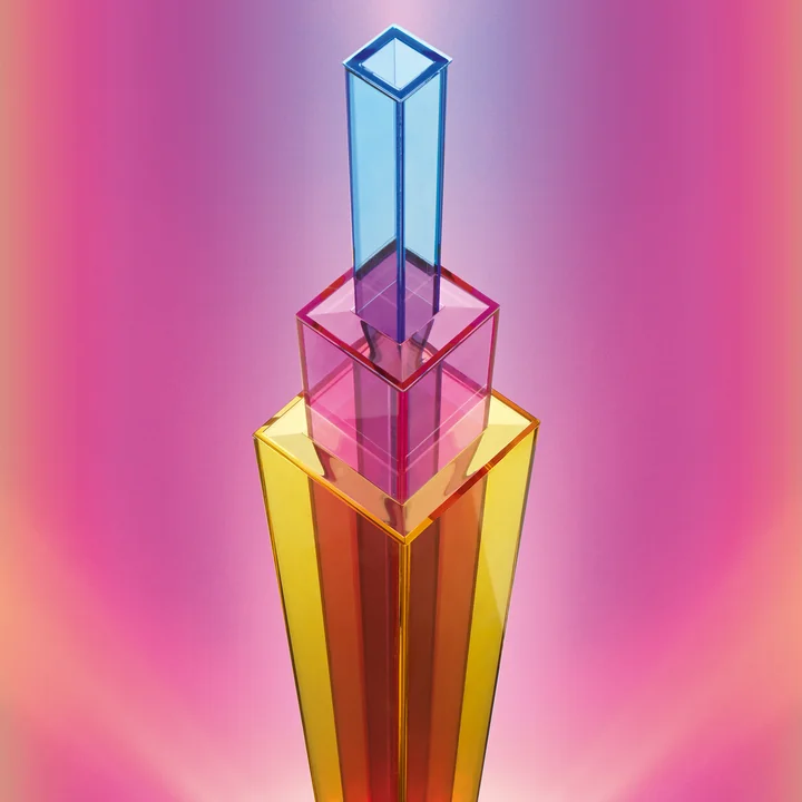 Uptown LED lampadaire de Foscarini en jaune / rouge / bleu