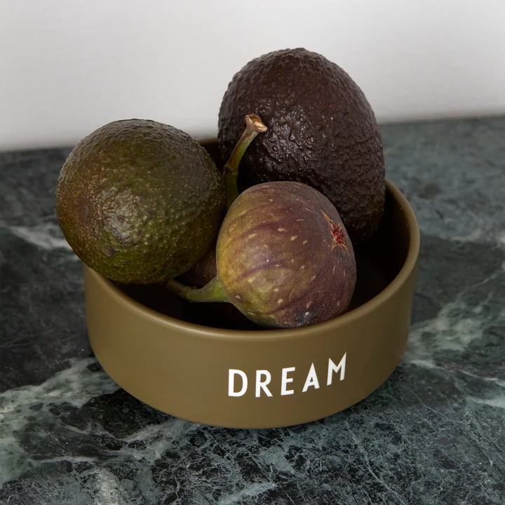 Snack Bol Dream en vert olive de Design Letters
