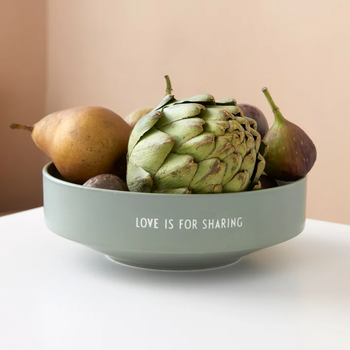 Favourite Coupe medium, Ø 17,5 x H 6,5 cm en vert de Design Letters